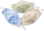 HOPE LOVE SHINE Face Mask Adjustable Filter Pocket Reusable Breathable Washable Cloth Mask Face Masks for Women Men - 3 Pack