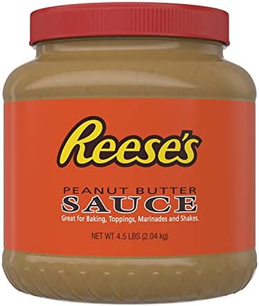 REESE'S Peanut Butter Sauce, 4.5 lb Bulk Jars (6 Count)