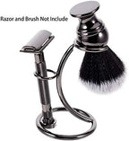 Grandslam Shaving Razor and Brush Stand Universal Holder for Safety Razor Storage Shave Brush Holder (gunmetal)