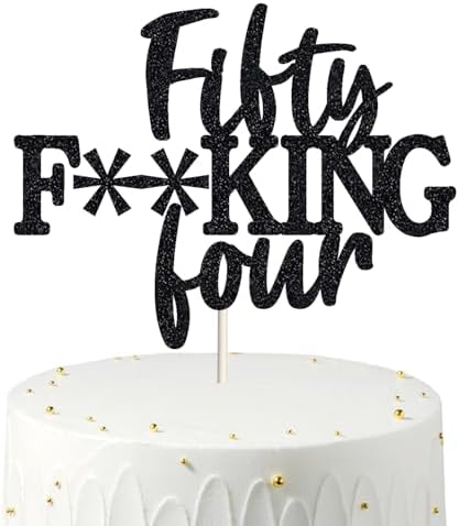 Happy 54th Birthday Cake Topper 54th birthday decorations,54 Birthday Cake Toppers Funny 54th Cake Topper for Men,54 Cake Topper For Women,54th Birthday Cake Topper