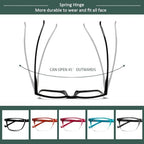JOSCHOO 5 Pack Reading Glasses Men Women Spring Hinges Comfortable Glasses for Reading (5Clours-3, 1.75)