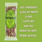 South 40 Snacks Crunchy Pistachio Bar, Just 4 Ingredients, Touch of Honey (40g Bar, Pack of 12)