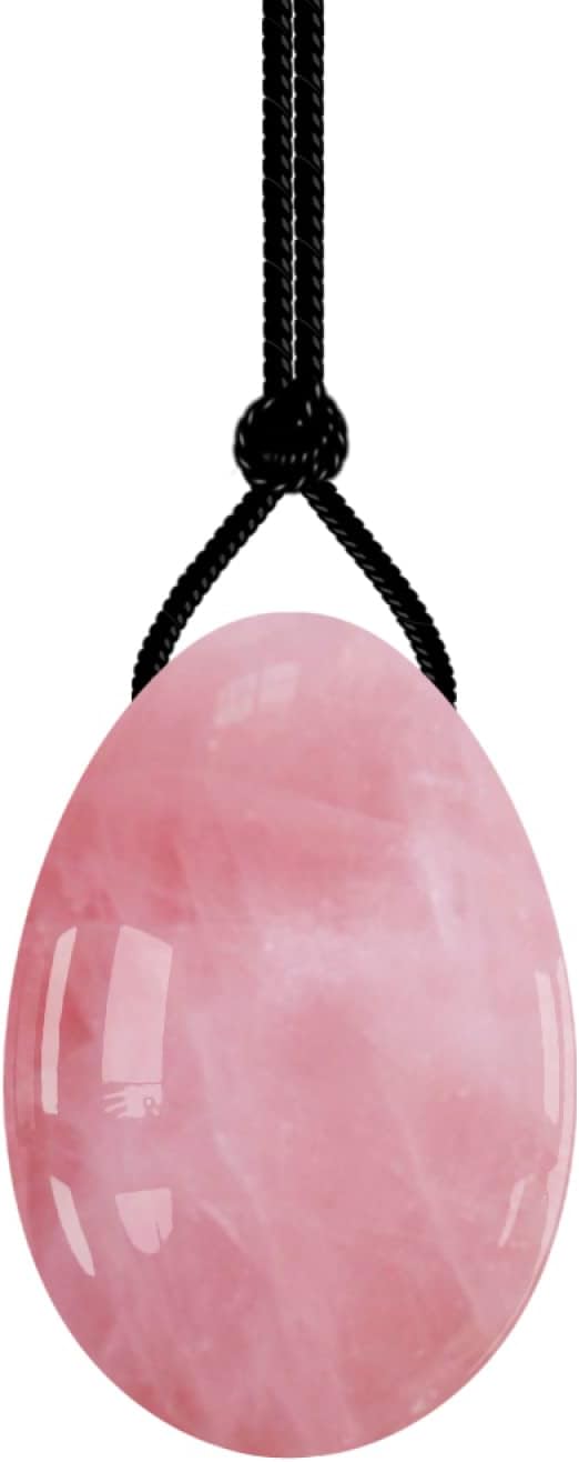 Natural Rose Quarts Yoni Egg Set Obsidian Kegel Exercise Jade Egg Crystal Balls Jade Yoni Egg,Rose Quartz,45x30mm