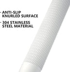 12 Inch Anti Slip Shower Grab Bar Oil Rubbed White, Munzong Bathroom Grab Bar, Knurled Bathroom Balance Bar,Safety Hand Rail Support Handicap Elderly Injury Senior Assist Bath Handle