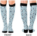 Wusikd Cute Penguin Compression Socks for Women and Men Circulation Long Socks for Athletic Running 1