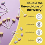Smarties Double Lollies - Gluten Free, Peanut Free, Fat Free Assorted Fruity Flavors Lollipops - Low Calorie Perfect for Birthdays, Parties - Made by US Candy Company Since 1949-1 Pound, 55 Count