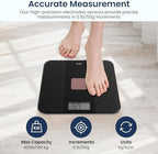 Solar Powered Weight Scale with Endless Power, Scale for Body Weight, Electronic Bathroom Scale for Weight Loss, Digital Weighing Scale with 0.1lb Accuracy No Battery Required, 400lb/180kg