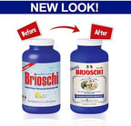 Brioschi Italian Lemon Flavored Effervescent Heartburn, Upset Stomach, Acid Indigestion, 8.5 oz bottle (Pack of 2)