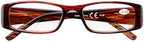 Eyekepper 5-Pack Spring Hinges Rectangular Reading Glasses Sunshine Readers +2.75