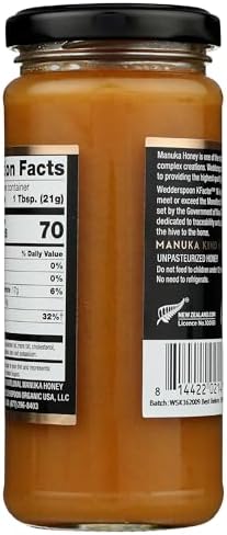 Wedderspoon 100% Raw Manuka Honey - KFactor 16 - 11.5 Ounces