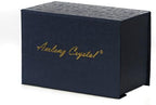 Amlong Crystal 3 inch (80mm) Blue Crystal Ball with Redwood Lion Resin Stand and Gift Box for Decorative Ball, Lensball Photography, Gazing Divination or Feng Shui, and Fortune Telling Ball