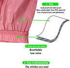 AQX Adult Leakproof Underwear for Incontinence, Washable Low Noise Reusable Adult Diaper Cover, Grey Plastic Pants Cover Unisex 2Pcs