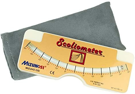57019 Medical Measuring Device for Back Scoliosis Diagnosis with Fabric Carrying Pouch