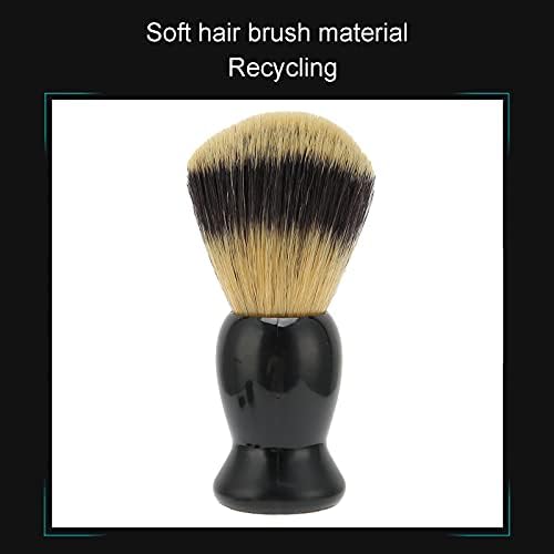 Shaving Brush Kit, Soft Brush Hair 3pcs Beard Shaving Brush Long Lasting for Father's Day Gifts for Birthday Male