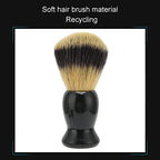 Shaving Brush Kit, Soft Brush Hair 3pcs Beard Shaving Brush Long Lasting for Father's Day Gifts for Birthday Male