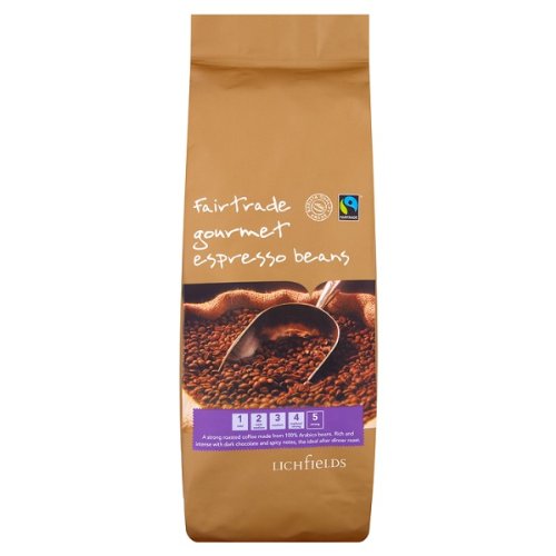Lichfields Fairtrade Gourmet Espresso Beans 1kg