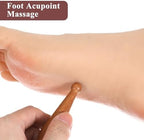 2Pcs Acupoint Massage Pen,Shimmeroo Wooden Massage Tools Acupressure Pen Traditional Pressure Point Tool for Relaxing Body Hand Foot