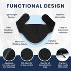 Ostomy Belt for Men & Women | Colostomy Ostomy Bag Covers for Sports | Discreet Ileostomy Belt | Ostomy Bag Cover | Ostomy Wrap Abdomen | Inner Pocket to Hold Ostomy Pouch (Black, Medium)