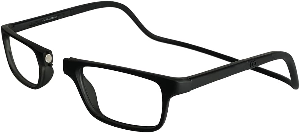 Clic Magnetic Reading Glasses for Men or Women, Soft Foldable Band, Computer Readers, Nashi (S-XL)