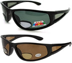 2 Pair of Polarized Bifocal Sunglasses - Outdoor Reading Sunglasses