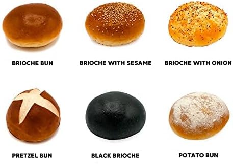 Authentic Gourmet Black Brioche Buns Pack Of 12