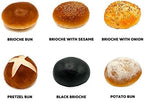 Authentic Gourmet Black Brioche Buns Pack Of 12