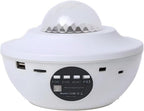 Starry Sky Projector with Bluetooth - Wireless Galaxy Night Light with Remote Control, Music Player (B-White)