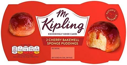 Mr Kipling Cherry Bakewell Sponge Pudding - 108g - Pack of 2