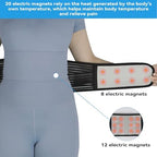 Back Support with Magnet, Tourmaline Magnetic Back Braces for Lower Back Pain Relief, Self Heating & Soothing Waist Band, Lumbar Support Belt for Herniated Disc/Sciatica (Large)