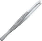 STALEKS CLASSIC 10 Type 1 Eyebrow Tweezers – Wide Straight Stainless Steel for Thick Brows & Precise Home Hair Removal