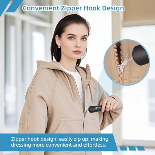 Button Hook and Zipper Pull One Hand Buttons aids Button Assist Device