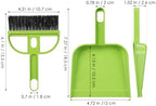 Healifty 12 Sets Dustpan Hand Broom and Shovel Small Broom and Dustpan Set for Desk Keyboard Pet - Portable Desktop Sweep Tools
