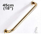 18-Inch Grab Bar for Hotel/Motel/Home Shower Safety, Polished Gold, Heavy-Duty Construction Armrest, Bathroom Bathtub Handrail