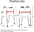 Standard Folding Walker – Lightweight, Sturdy Aluminum Walker for Seniors & Adults, Up to 220 lbs Capacity