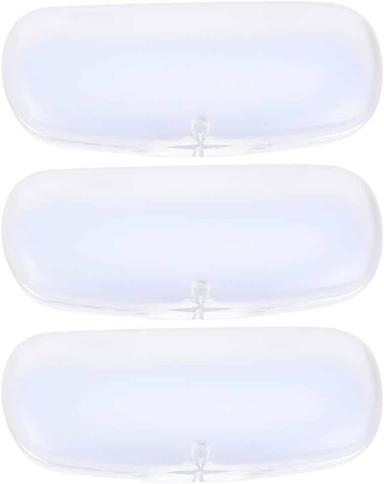 3 Pcs Glasses Case Pvc Spectacle Case Clear Glasses Sunglass Protector Eyeglass Container Student Storage Box Simple