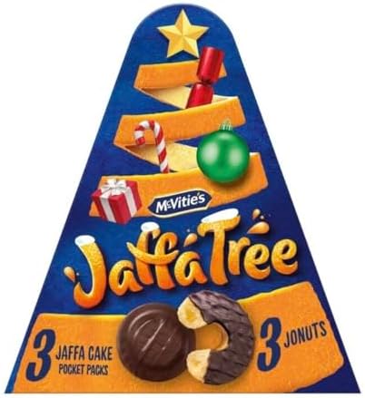 2x Jaffa Cake Tree Christmas Jaffa Cake Jaffs Jounuts Doughnuts And Jaffa Cakes Treat British Classic Snack Tea Break