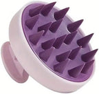 Shampoo Brush & Scalp Massager Comb - Hair Brush with Scalp Massage - Soft Rubber Bristles for Deep Cleansing, Dandruff, Split Ends Hair Care, Scalp Massager for Growing Hair (Purple)