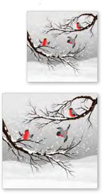 IHR Ideal Home Range Party Napkins Disposable 3-Ply Paper Lunch Napkin Pack, 6.5" x 6.5", Winter Branch, 20-Count