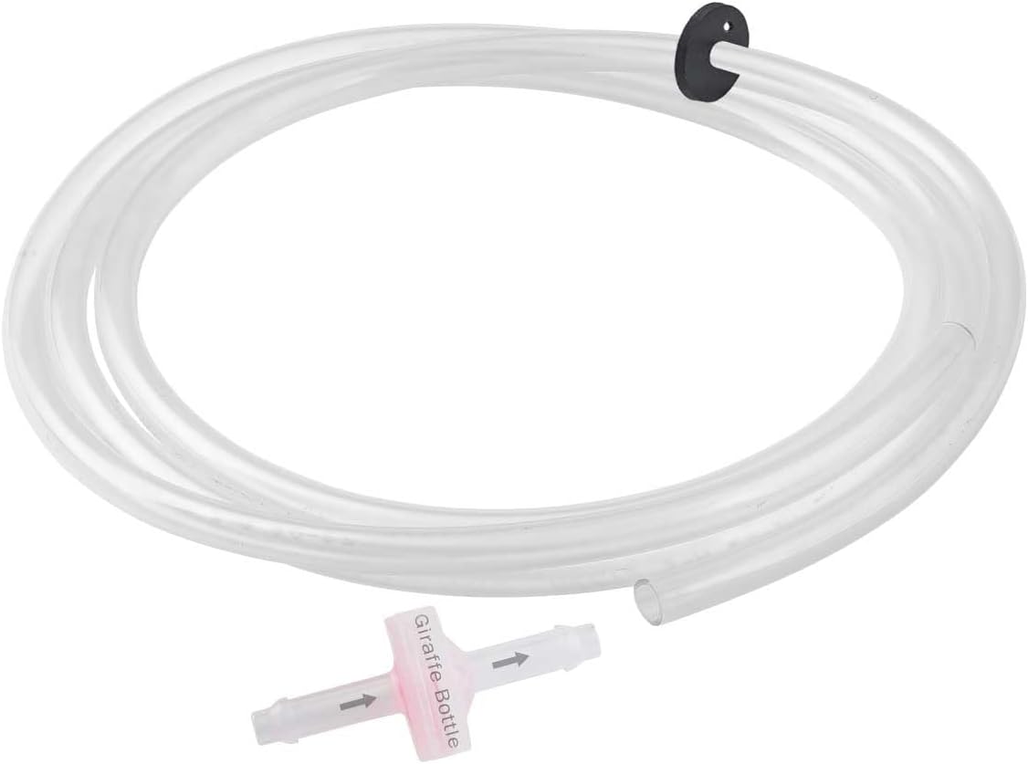 Giraffe Bottle Replacement Tube/Valve Kit for Tower Hands Free System, 25 inch Neck
