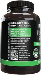 PURE ORIGINAL INGREDIENTS Fennel Seed (365 Capsules), No Magnesium or Rice Fillers, Always Pure, Lab Verified