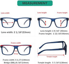 Eyekepper 5-pack Oversized Reading Glasses Square Large Frame Readers for Men and Women +1.50
