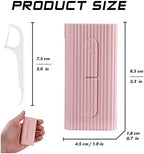 Pink Dental Floss Portable Case, Storage 10 Picks Adult Floss in Box. The Best Tool for Cleaning Teeth and Oral Care. Portable Travel Floss is Perfect for Dinners, Dating, Travel, Hotels.(Pink)