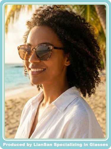 LianSan Reading Sunglasses for Women with UV400 Protection Lenses,Large Frame Reader Sunglasses Womens with Spring Hinge(Tortoise S,2.5x)