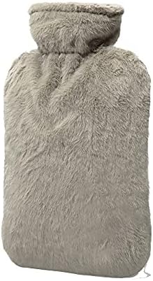 BICAREE Fuzzy Hot Water Bottle with Cover,Hot Water Bags for Pain Relief 2Liter,Heat Pad,Hot and Cold Therapy,Menstrual,Bpa Free