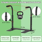 Heavy Duty Couch Stand Assist, Height & Width Adjustable Standing aid & Support Device, Chair/Sofa Stand Assist for Elderly Mobility & Daily Living Sit to Stand(400LBs Loading, Black)