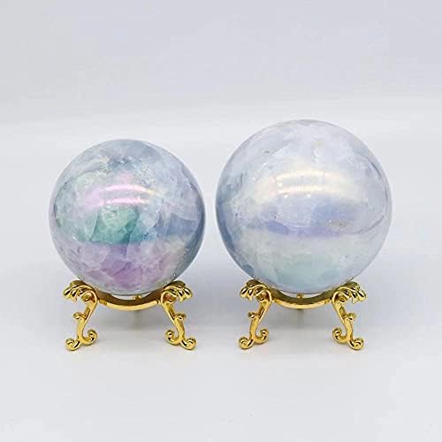 BEINUANCRYSTAL 1pc 60mm-70mm Natural Crystal Quartz Stones Aura Blue Calcite Sphere Celestite Ball for Healing