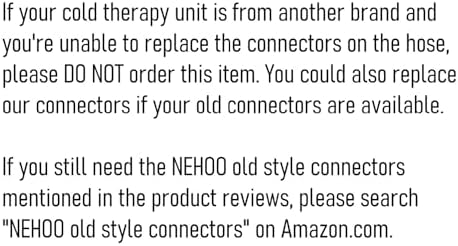 Large Size Knee Pad for NEHOO Cold Therapy System, Including One Extra Matching Connector, Please Review The Product Description and Video if Your Unit is from A Different Brand