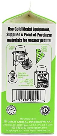 Gold Medal 3204 Lime Flossugar, 3.25 lb Carton