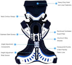 Orthosis Cervical Thoracic Halo Brace, Detachable Cervical Neck Traction, Head Chest Orthosis, U Lumbar Support, Angle Adjustable Breathable, Brace Spine Correction and Neck Care