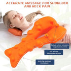 Trapezius Trigger Point Massager Suboccipital Release Tool Myofasical Release Neck and Shoulder Pain Posture Corrector for Muscle Pain Relief (Orange)